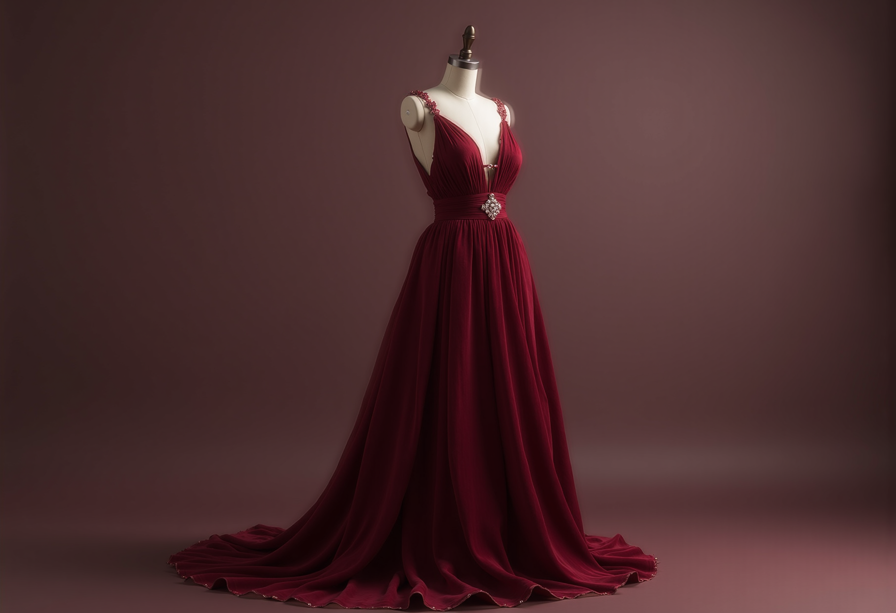 Evening gown taken in